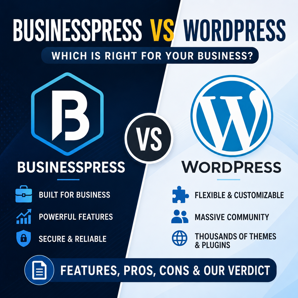 BusinessPress vs WordPress — The Modern Alternative for Business Owners